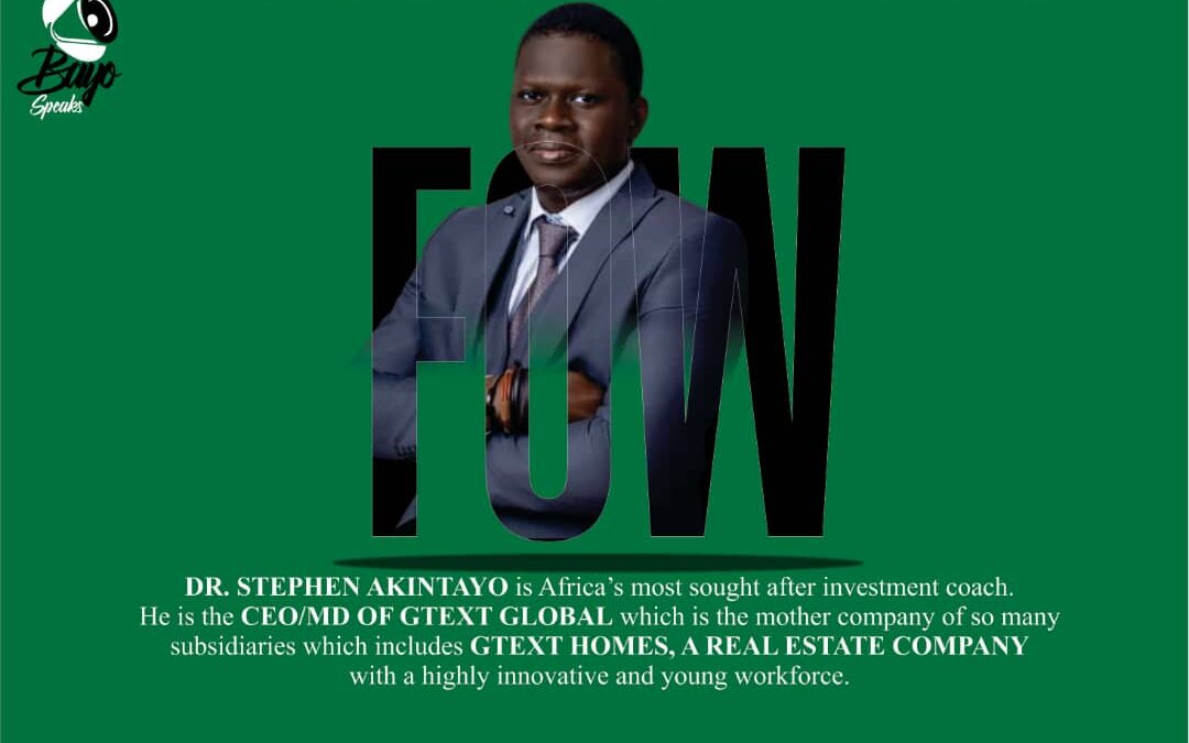 #Faceoftheweek – Dr Stephen Akintayo