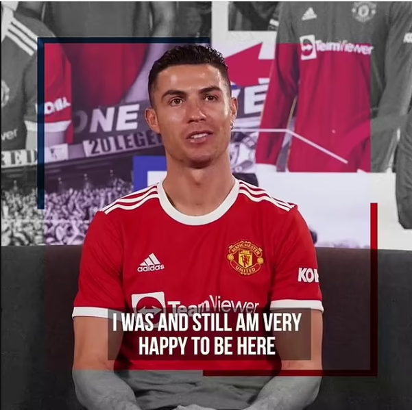 ‘Very happy to be here’ – Cristiano Ronaldo seemingly confirms he won’t quit Man United 